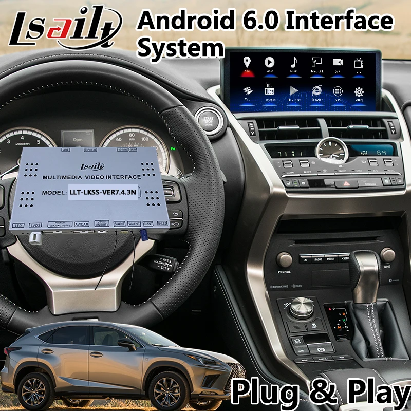 Android 6.0 Video Interface GPS Navigation System for Lexus New NX 300 2017 2019 with Touchpad