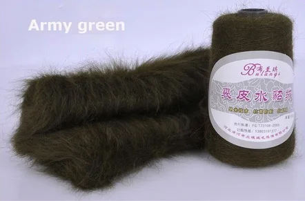 ARMY GREEN Новинка, осенне-зимнее длинное импортное Норковое кашемировое пальто, плюшевое Норковое кашемировое пальто, JN447 - Цвет: ARMY GREEN