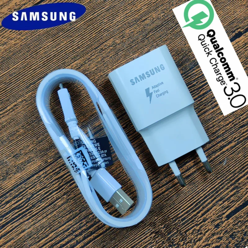

Original Samsung Fast Charger QC3.0 EU Quick charge adapter For Galaxy a8 a6 a5 Note 4 5 J3 J5 2017 J7 S6 S7 edge S4