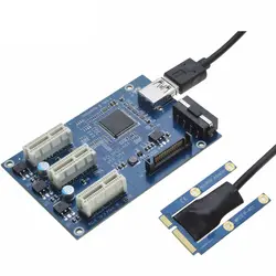 Мини PCIe 1 до 3 PCI Express 1X Слоты Riser Card Mini-ITX к внешним 3 pci-e адаптер слот pcie порты и разъёмы Multiplier карты