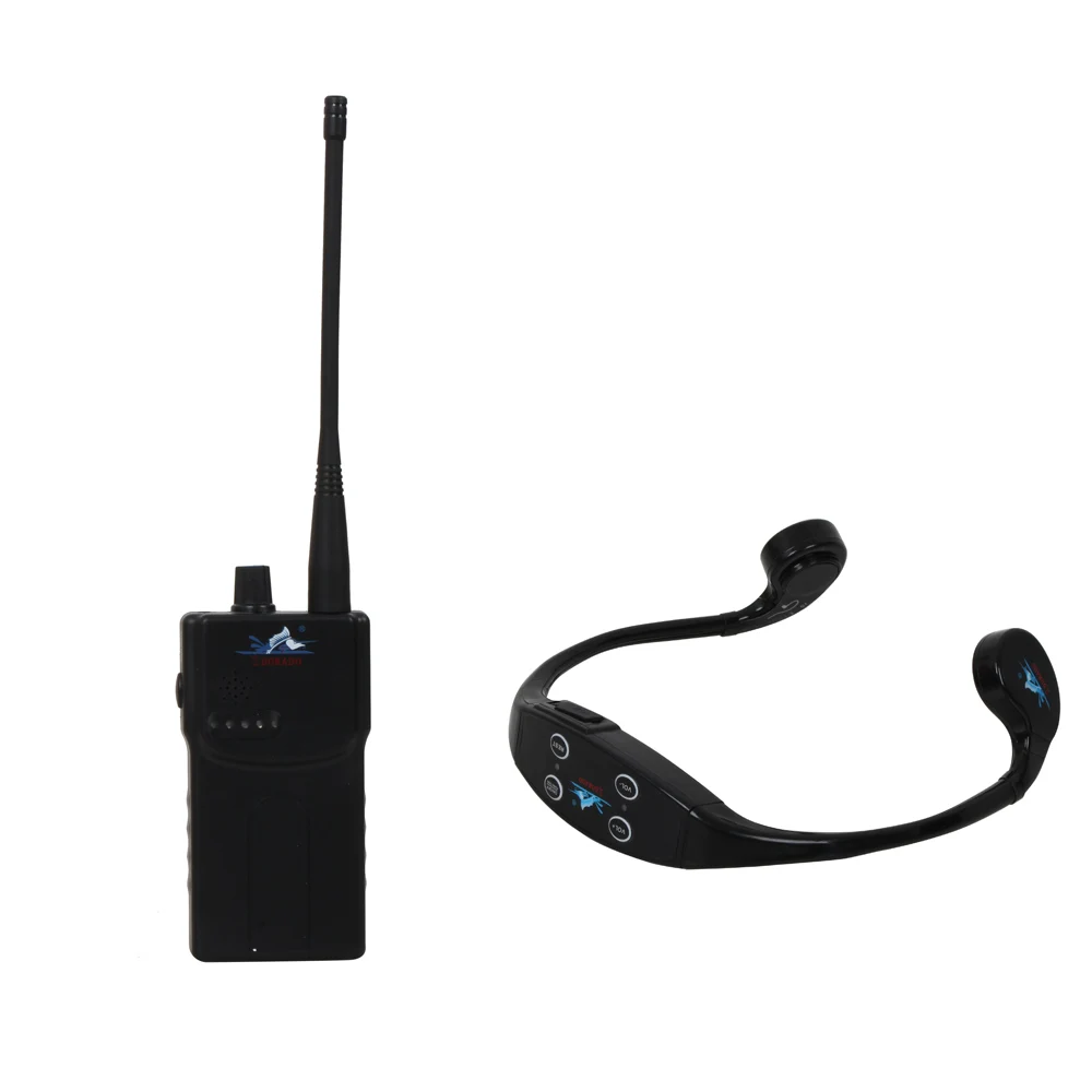 

Swimming Wireless Teaching Gadget Device with 1 Walkie Talkie +10 Waterproof Bone Conduction Headphone Receivers+1 Microphone