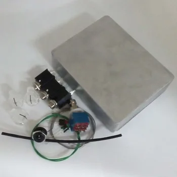 

DIY Guitar Aluminum Pedals Box and 3pdt Foot Pedal Switch Guitar Clean knobs True Bypass kit