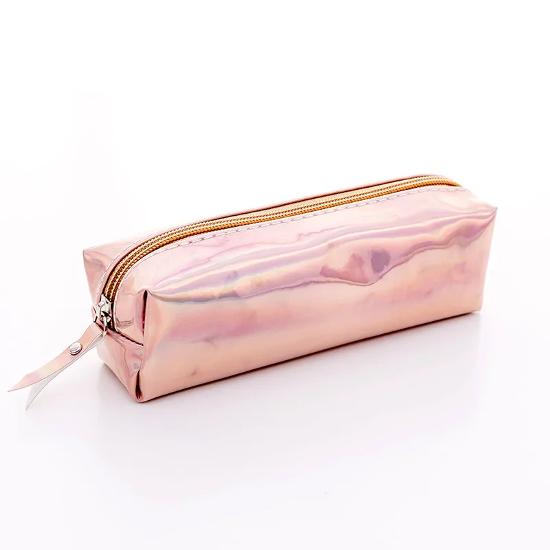 

Fashion Waterproof Laser PU Leather Hologram Metallic Color Pencil Case Bag Purse Lady Cosmetic Makeup Handbag Pencilcase Wallet