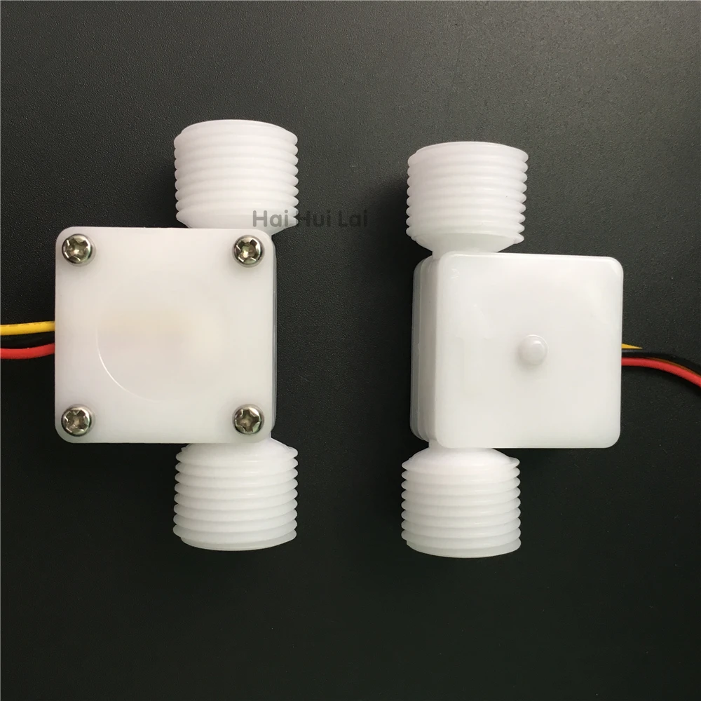 0.1~1.5L/min G1/2 Plastic POM Food grade Water Hall flow sensor meter for beer coffee machine