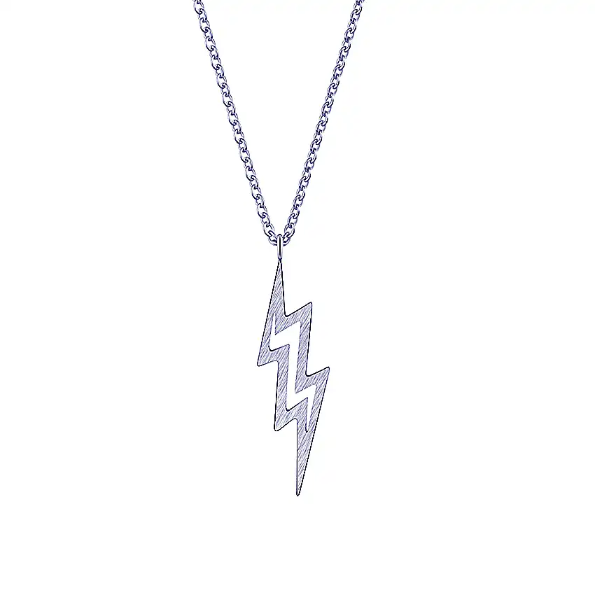 Detail Feedback Questions About Vintage Gold Lightning Bolt Chunky Vintage Gold Lightning Bolt Chunky Necklace Pendant Punk Collier Femme Fashion Jewelry Silver Geometric Women Chains