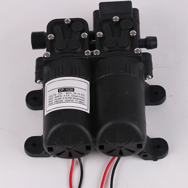 HOT-12V Dual Motor Return Pump, Electric Sprayer Water Pump, Home Garden Boat Caravan Marine Pump, Sprayer Reciprocating Pump