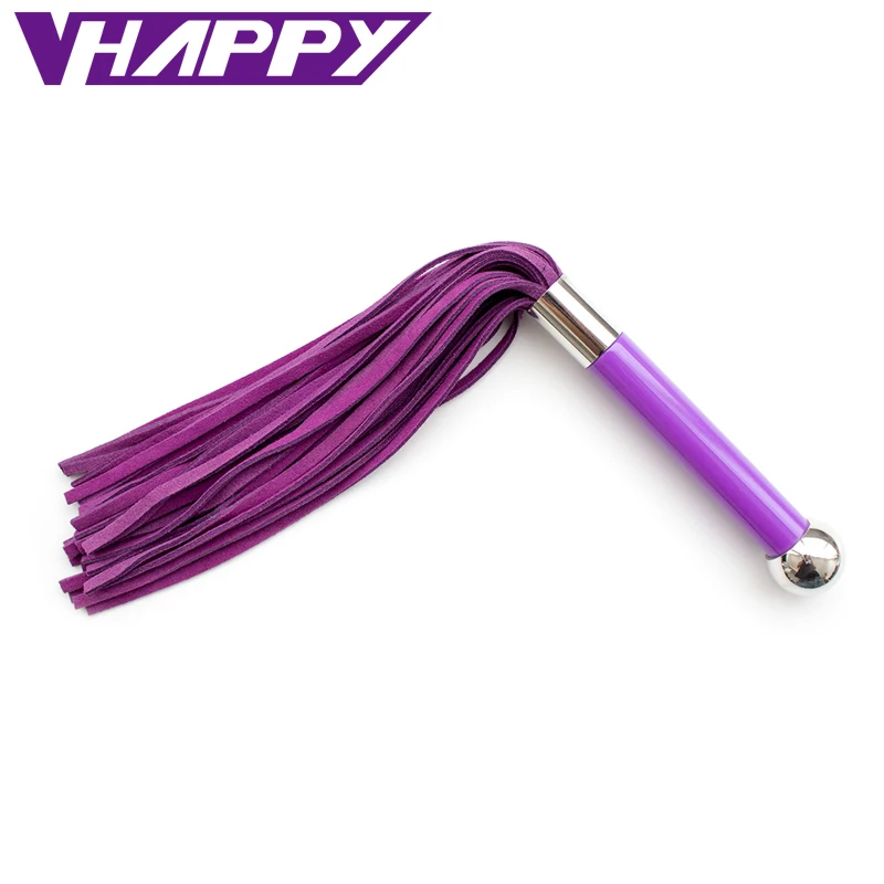 VaHppy 38 см из натуральной кожи шлепки весло Flogger плеть флирт сексуальные кожаные