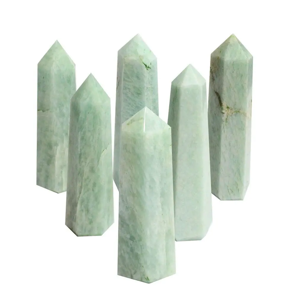 1 One Amazonite Crystal Tower Obelisk Point Wire Wrapping Chakra Reiki Crystal Grids 2 Long Crystal Tower Crystal Pointcrystal Crystal Aliexpress