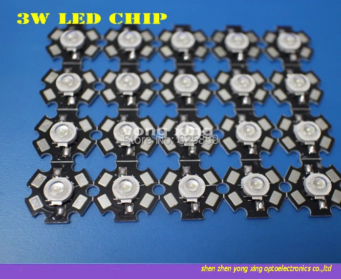 

10PCS 3W Blue High Power LED Emitter 700mA 470-475NM with 20mm Star PCB