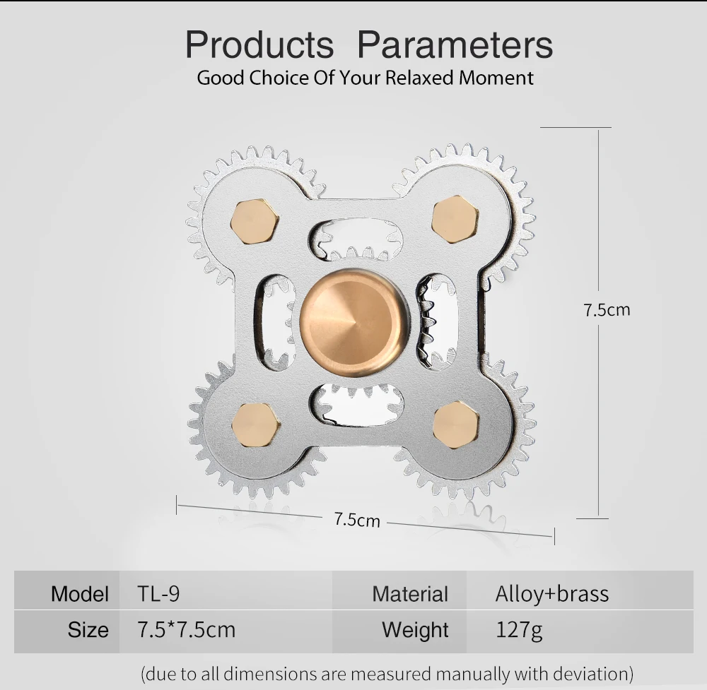 Металлический фиджет-Спиннер антистресс палец Спиннер профессиональный ручной Спиннер латунь металл для игрушки для детей и взрослых подарки