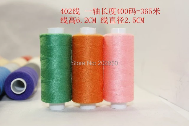 AliExpress　手縫い糸/ミシンポリエステル糸、40　s/2,66異なる色(スプール)/ロット、約400ヤード/スプール、高品質!