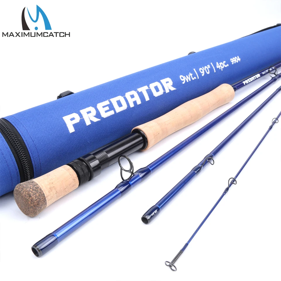 Vara de Pesca de Água Haste da Mosca com Cordu Maximumcatch Voar Salgada 9 10 12wt 9ft 4sec Ação Rápida 30 t sk Fibra Carbono ra Haste Tubo 8 –