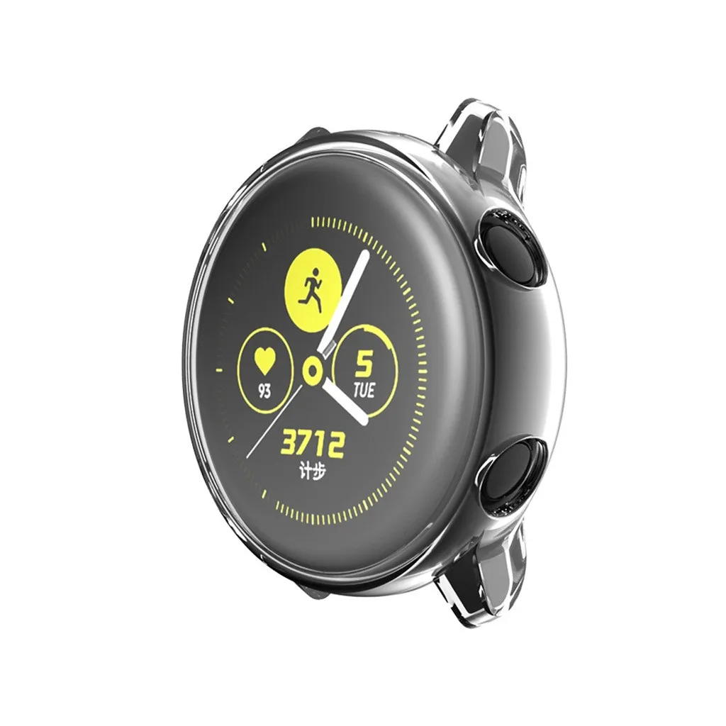 Ouhaobin силиконовые чехлы для Samsung Galaxy Watch Active 40 мм TPU рамка Крышка Корпус полное