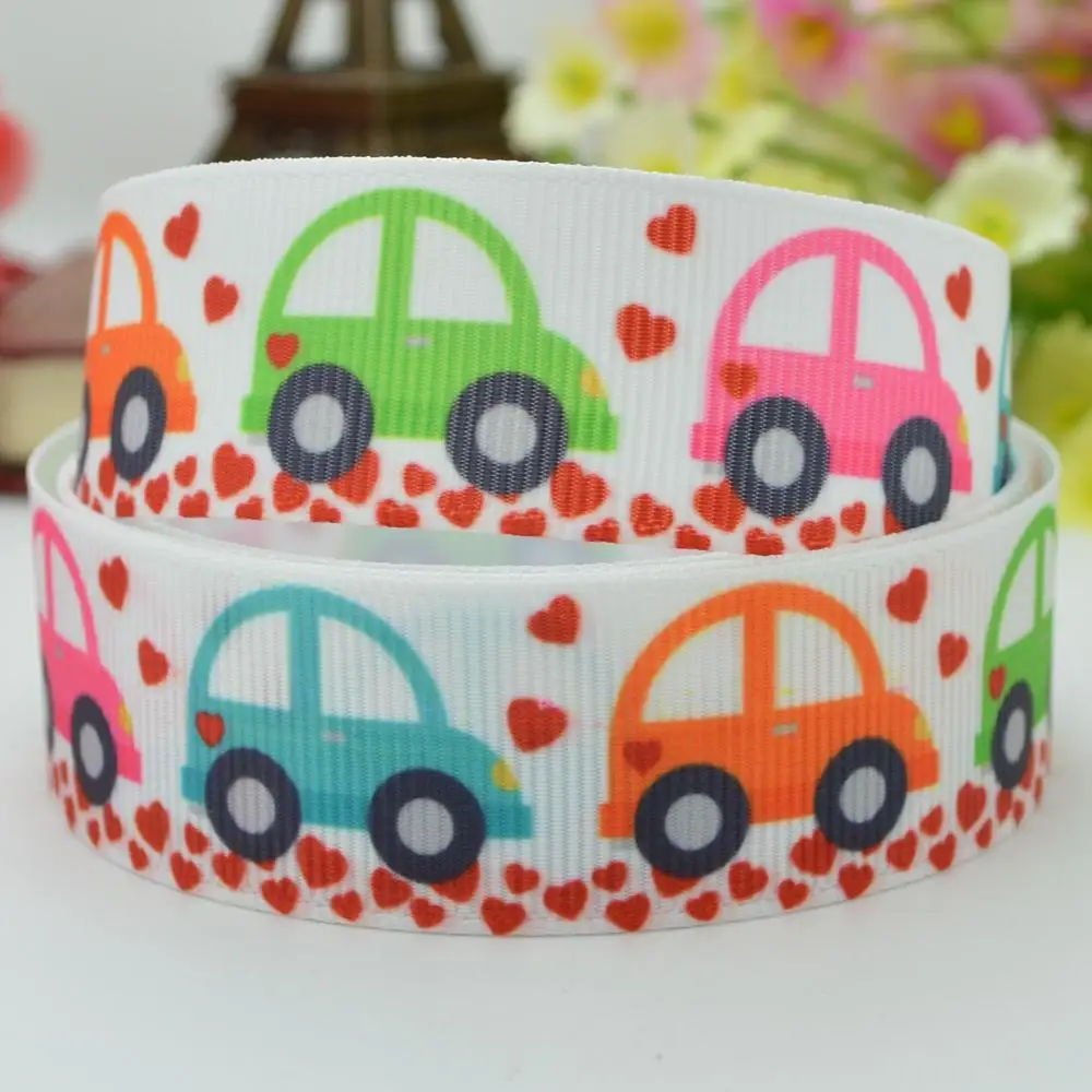 Cars love ribbed DIY bows 22mm print grosgrain ribbon 7/8" single face
