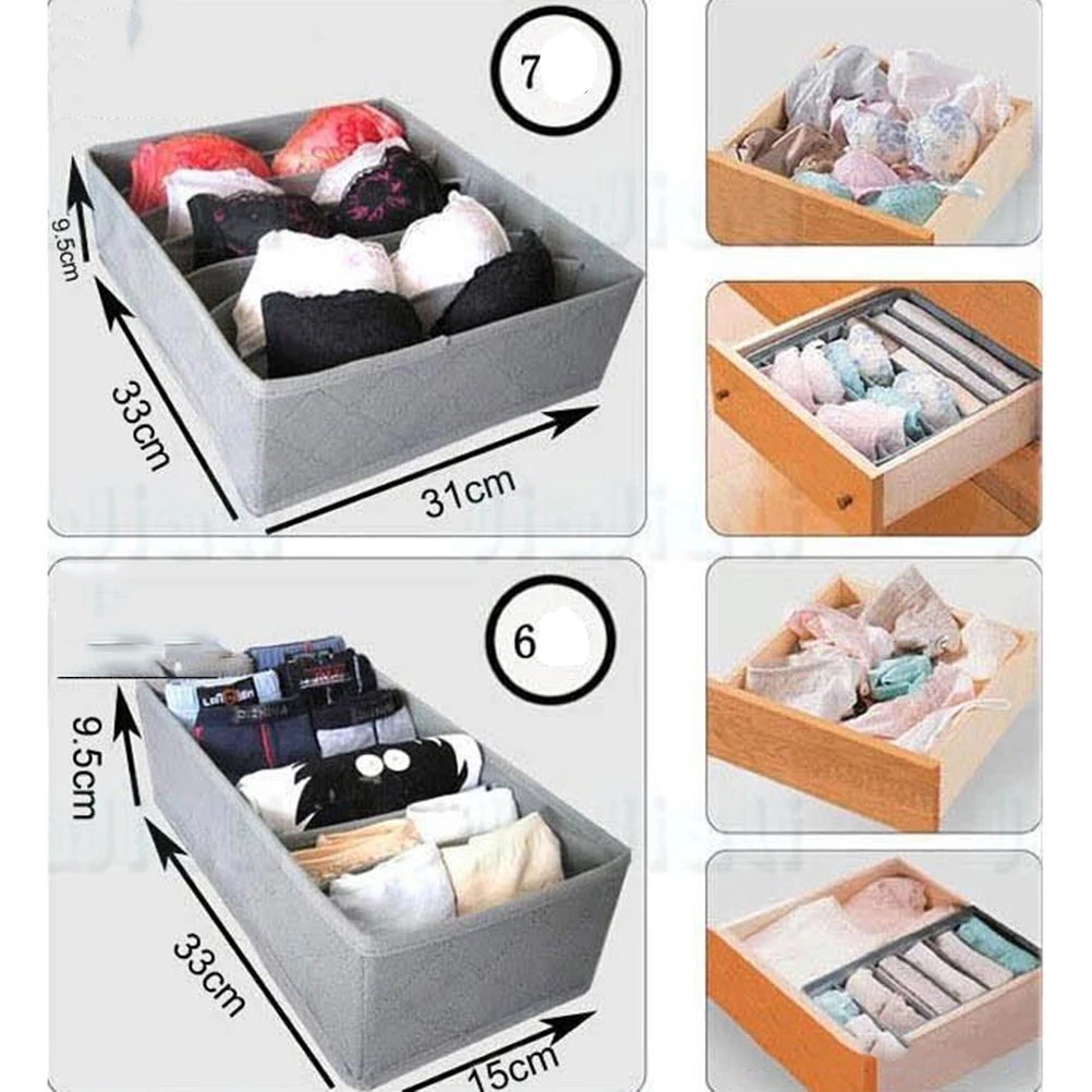 Koop Nieuwe 3 Stks partij 3 In 1 Bamboe Opbergdoos Container Lade Divider Lidded Closet Dozen Voor Stropdassen Sokken Beha Ondergoed organizer Hot