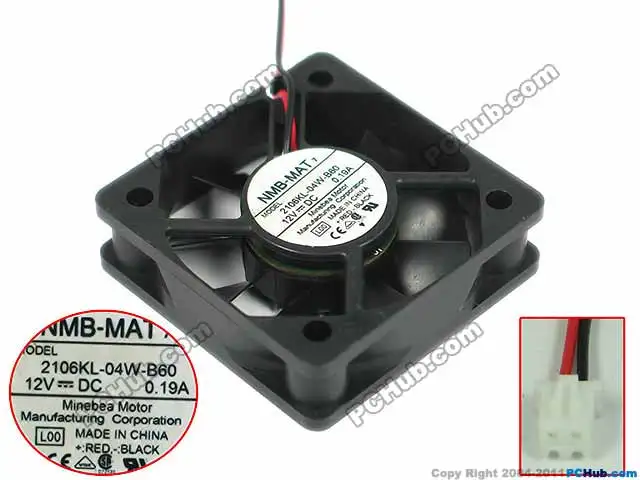 NMB MAT 2106KL 04W B60 L00 DC 12V 0.19A 50x50x15 мм вентилятор охлаждения сервера|square fan|server fandc fan 12v |
