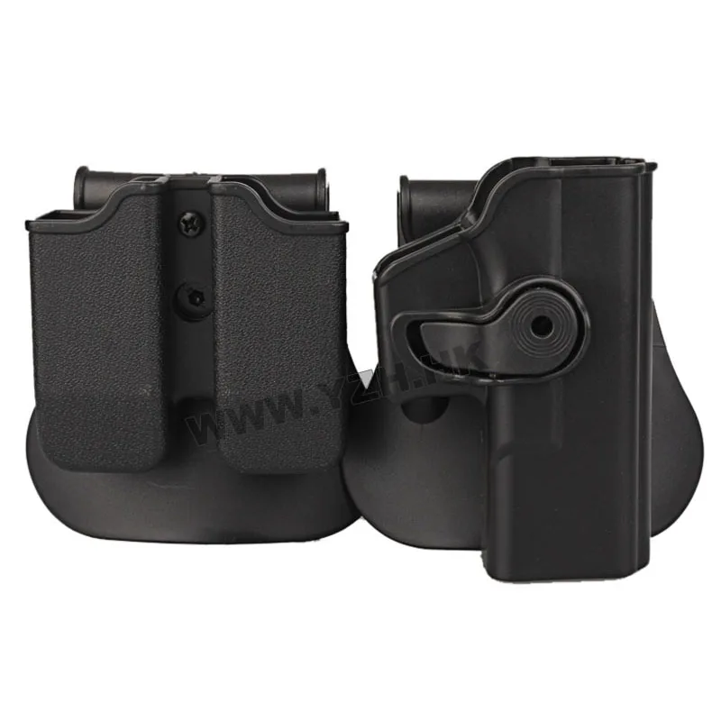 

IMI Style GLOCK 17/19 RH Pistol & Magazine Paddle Holster Black