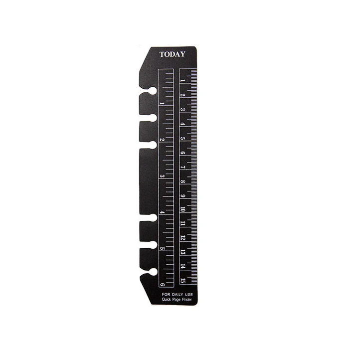Plastic Loose Leaf Bookmark Ruler Spiral Planner Organizer Separator Notebook Accessory A5 A6 A7 6 Holes | Канцтовары для офиса и
