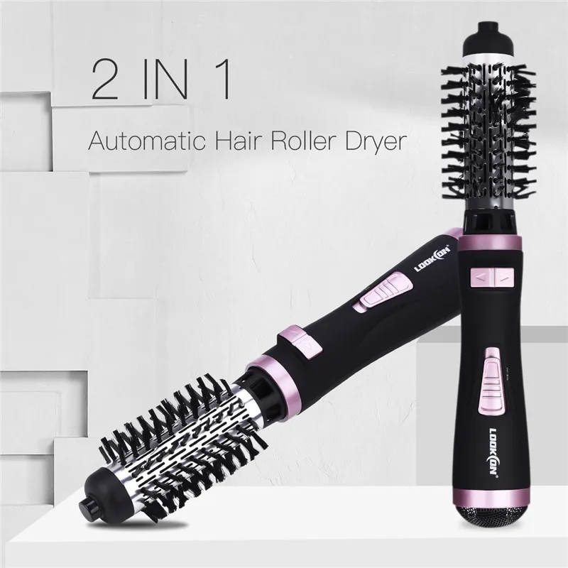 

Professional Hair Dryer Curler Comb 2 In1 Multifunction Hair Styling Tools Hairdryer Automatic Rotating Hair Brush Roller Styler