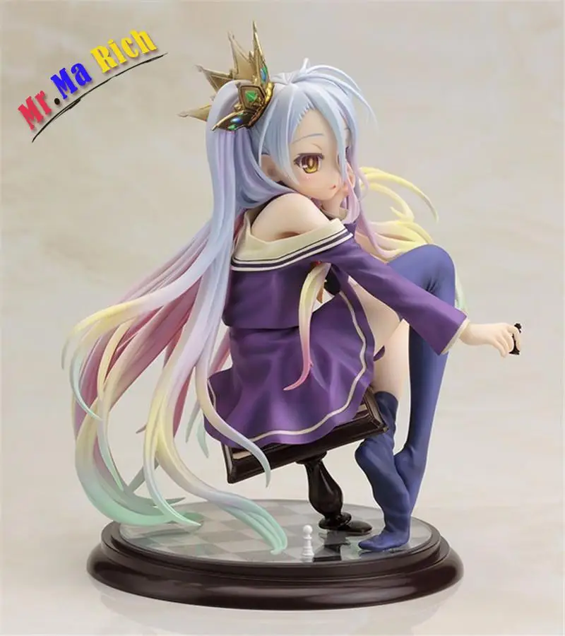 Аниме NO GAME LIFE Shiro 1/7 Scale фигурка из ПВХ коллекция 6 дюймов хобби подвижная модель