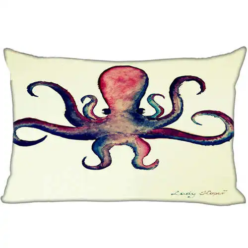 Best наволочки на заказ Octopus_World _ (1) @ 1 bedroom Home Rectangle наволочка на молнии (One Side) @ 181205-05-01-27