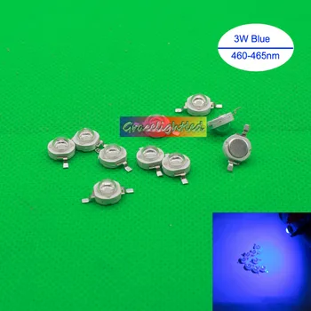 

100pcs 3W watt Royal Blue 445-455nm High Power led chip for fish tank light diy