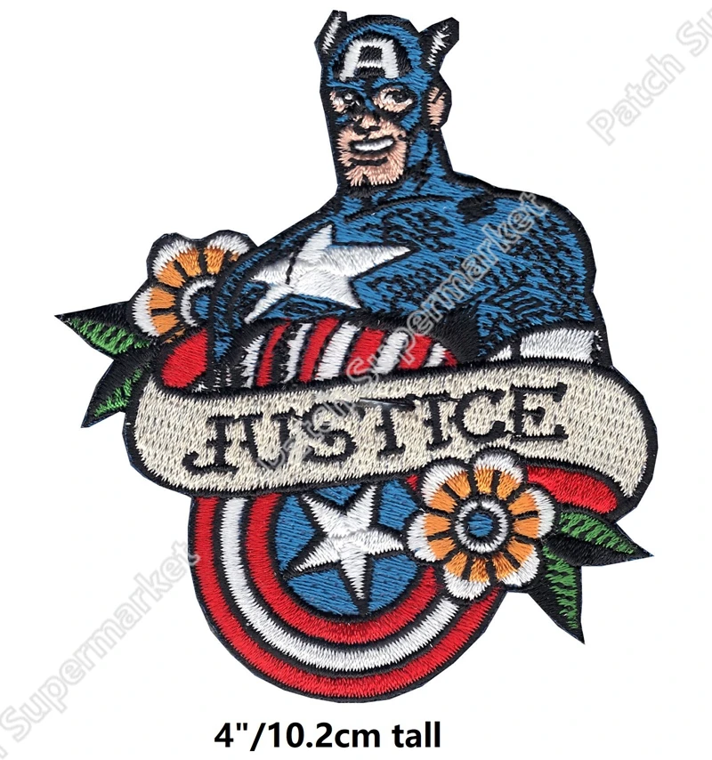 Captain America Justice The Avengers Infinity War Iron On Patches