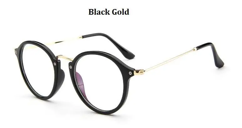 Брендовые женские очки, оправа для очков, мужские очки, оправа для очков, очки для близорукости, оправы для очков, женские очки оправы оптика - Цвет оправы: Black Golden