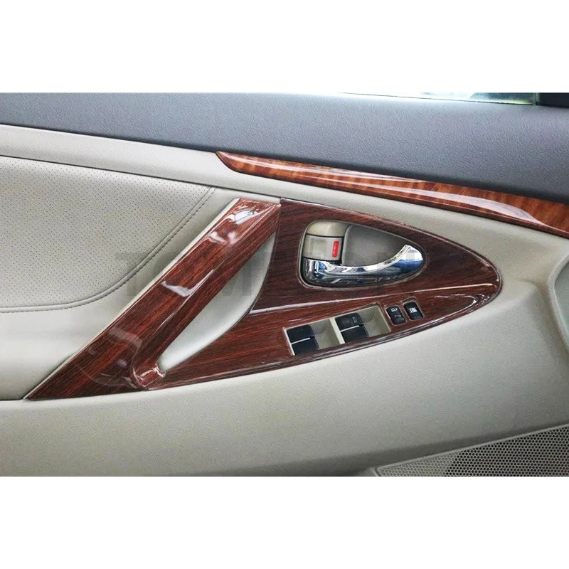 TOMEFON для Toyota Camry 2006-2011 ABS деревянная краска интерьер AC Вентиляционное колесо переключатель окна Bottons внутренняя ручка крышка 10 шт