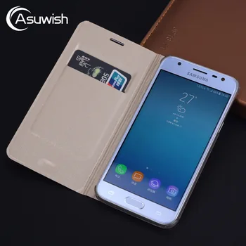 Перейти на Алиэкспресс и купить Кожаный чехол-книжка для Samsung Galaxy J7 J5 J3 2017 Pro 2016 2015 J2 J4 J6 Plus J8 2018 M10 M20 M30 M40 Grand Prime