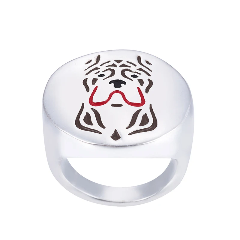

Wholesale Cane Corso ring with color selection enamel jewelry lovers and owners-Pet free ship 12Pcs/Lot