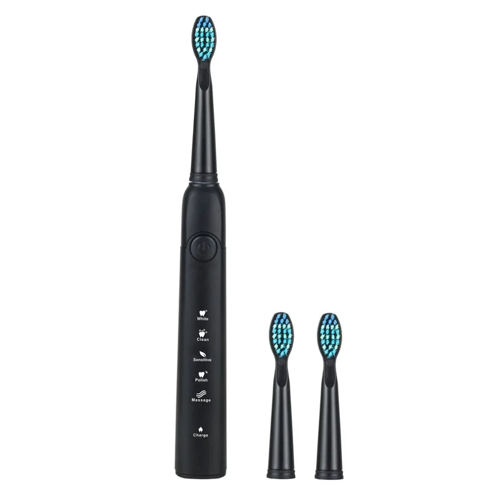 

Seago SG-949 Electric Toothbrush USB Rechargeable Smart Timer Sonic with 5 Optional Modes Dental Care Massager