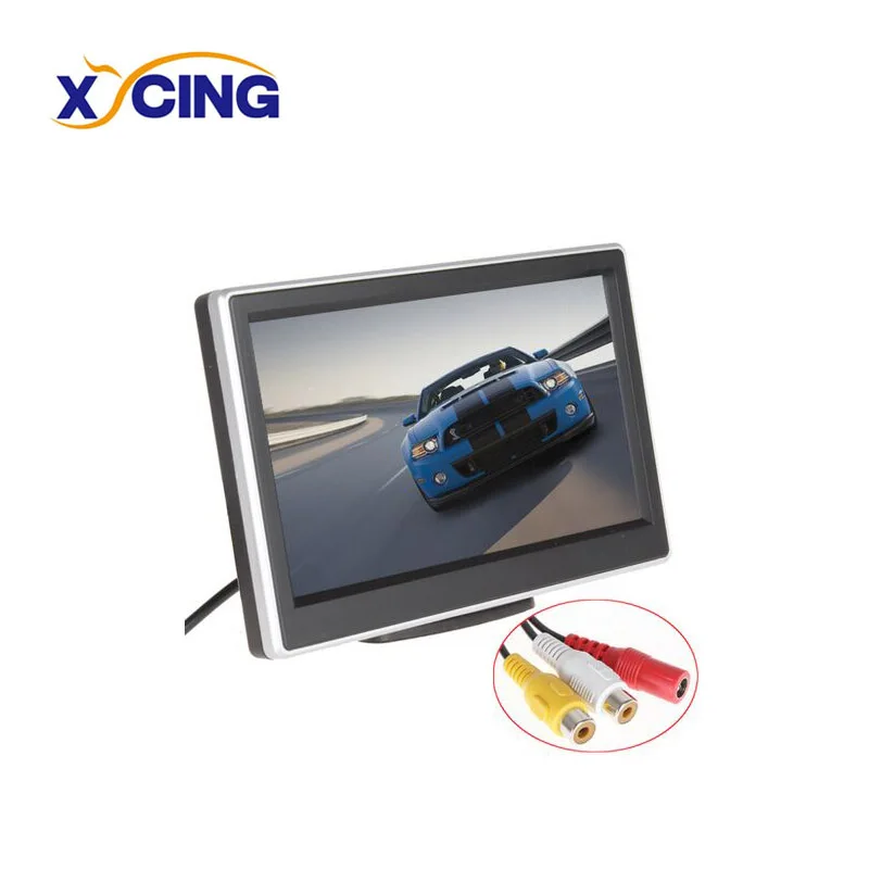 XYCING 800x480 пикселей Автомобильный монитор 5 дюймов TFT ЖК экран заднего вида RVC 203 + E300