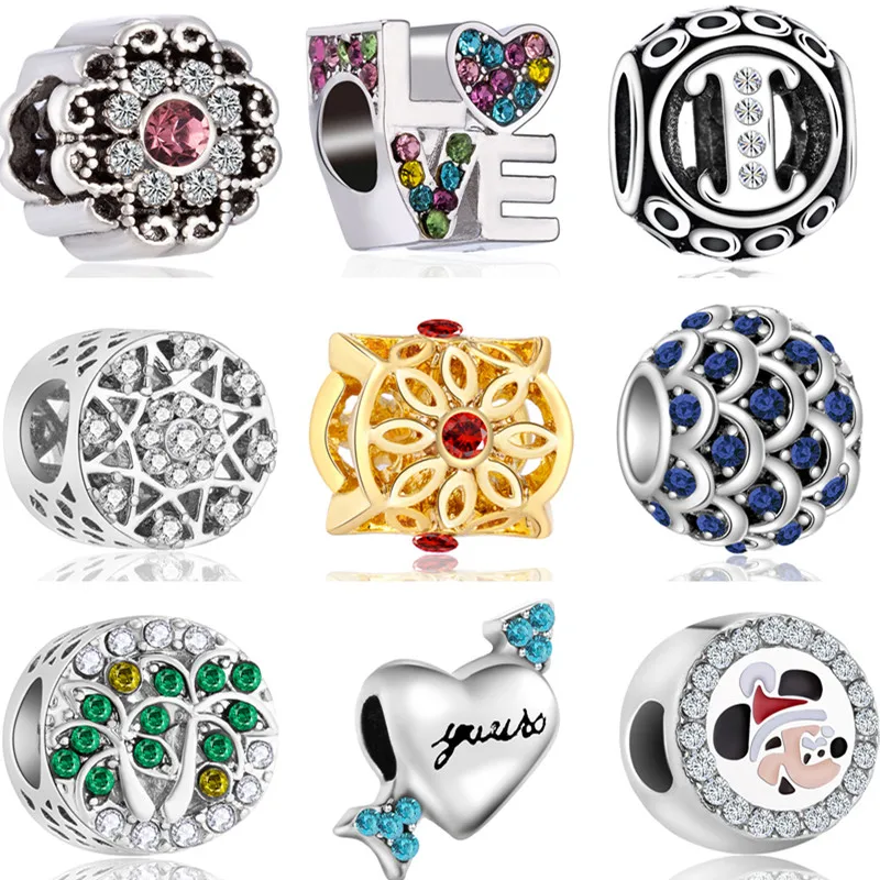 

Hot Fashion Small DIY Butterfly Eight Dog Tortoise Hat Cross Charms Beads Fit Pandora Bracelets for Women Party Jewelry Bijoux