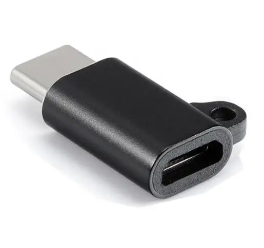 Egeedigi Thunderbolt 3 USB C к Micro USB кабель OTG type-C адаптер type C конвертер для Macbook Pro p10 p20 samsung Note 7 8 9 - Цвет: Black