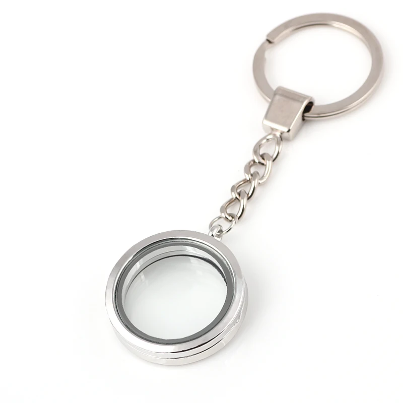 10 шт./лот самые дешевые 4 цвета круглые брелки глазурь медальон DIY стеклянный ключ Chian ожерелье с медальоном KC120