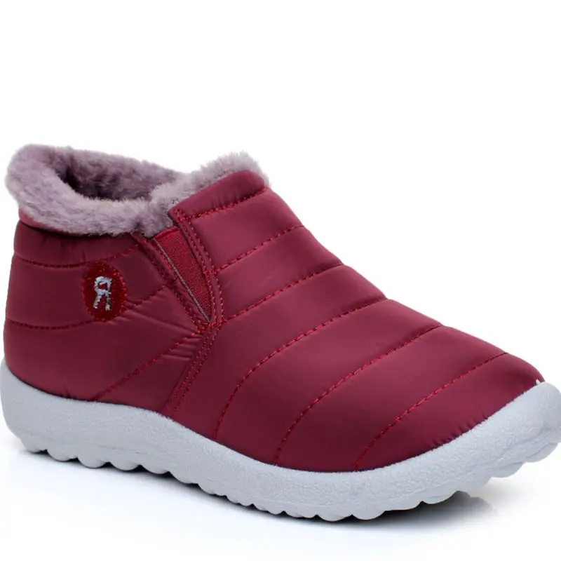 

NAUSK Women Boots Winter Warm Down Snow Boots for Women Ankle Boots Waterproof Fashion Fur Antiskid Outdoor Flat Boots Shoes
