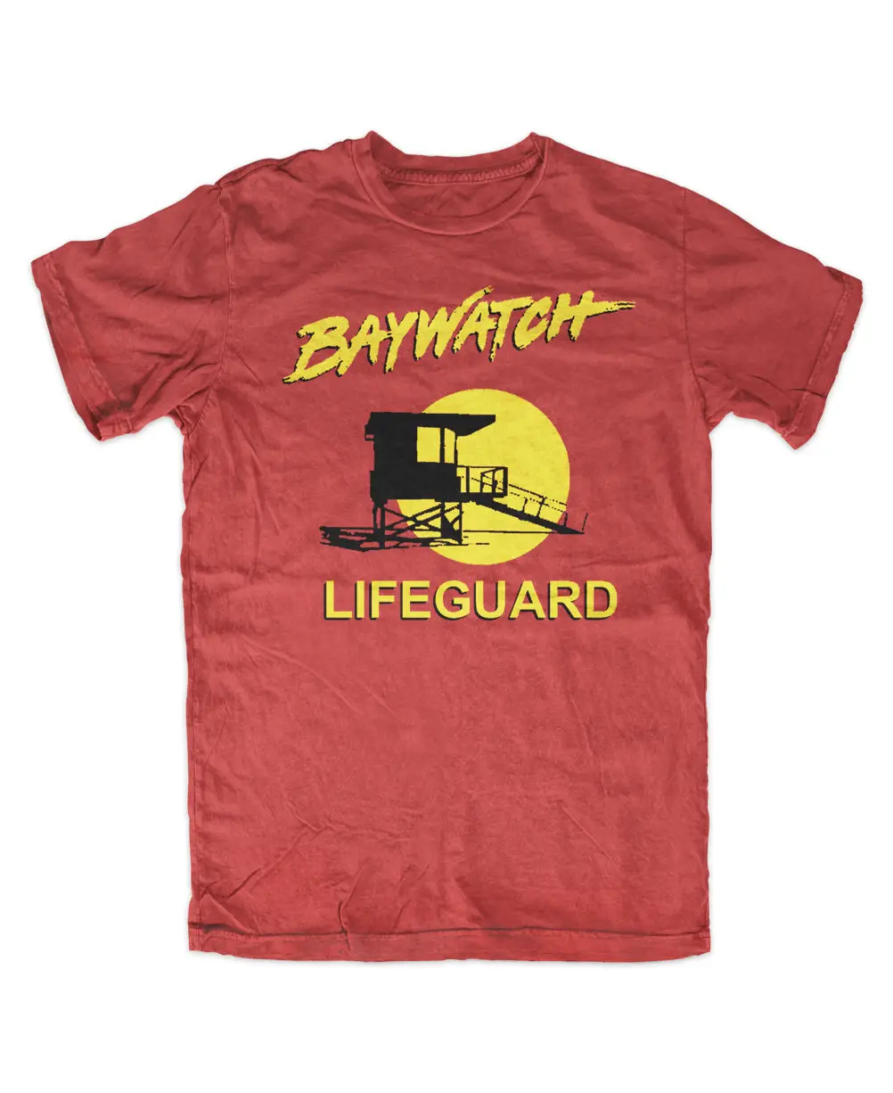 Baywatch t-shirt Rot Lifeguard Давид Хасселхофф, Kult, новая модная мужская футболка с короткими рукавами и круглым вырезом