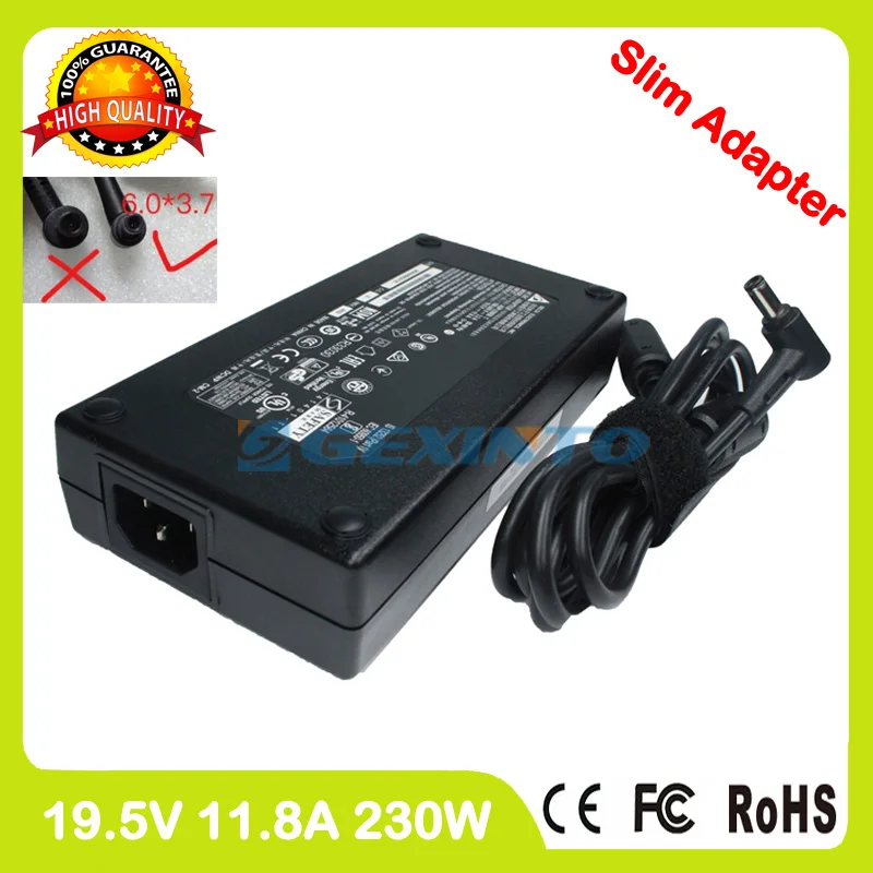 

Slim ac power adapter 19.5V 11.8A 230W laptop charger for Asus ROG Strix GL503VS GL702VS GL702VSK GL702ZC G702VS G702VSK