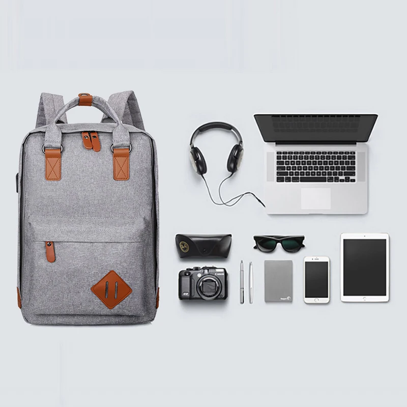 Nuevo USB Backapack para los hombres y las mujeres mochilas para portátiles bolsa de viaje bolsas para la escuela de la adolescente de los muchachos de las muchachas de la escuela Mochila Nuevo USB Backapack para los hombres y las mujeres mochilas para portátiles bolsa de viaje bolsas para la escuela de la adolescente de los muchachos de las muchachas de la escuela Mochila
