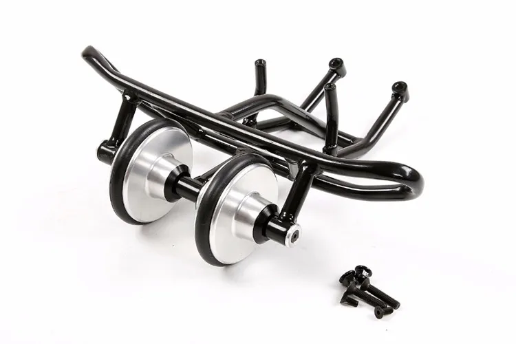 Integrated Double Rear Metal Bumper With Tail Pulley Head Wheel for 1/5 KM Rovan HPI BAJA 5B 5T 5SC RC Car Parts Integrated Double Rear Metal Bumper With Tail Pulley Head Wheel for 1/5 KM Rovan HPI BAJA 5B 5T 5SC RC Car Parts