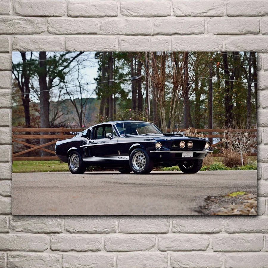 1967 Mustang Sheby GT350 Fastback Muscla классический старый автомобиль KD129 гостиная домашний