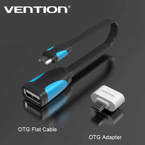 VENTION Micro USB к USB OTG Кабель-адаптер 2,0 конвертер для Android samsung Galaxy S3 S4 S5 для подключения флэш-накопителя, мыши или клавиатуры к планшетному ПК - изображение
