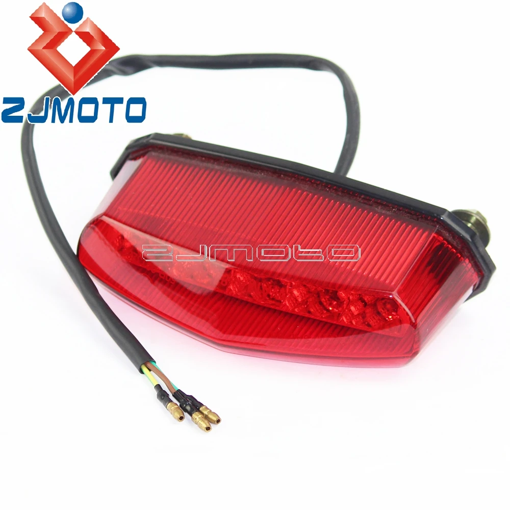 

Motorcycle Tail Light LED Tail Light Universal Red Lens Rear Brake Light For Suzuki GSX 1300 B-King Beta Derbi Megelli Rieju