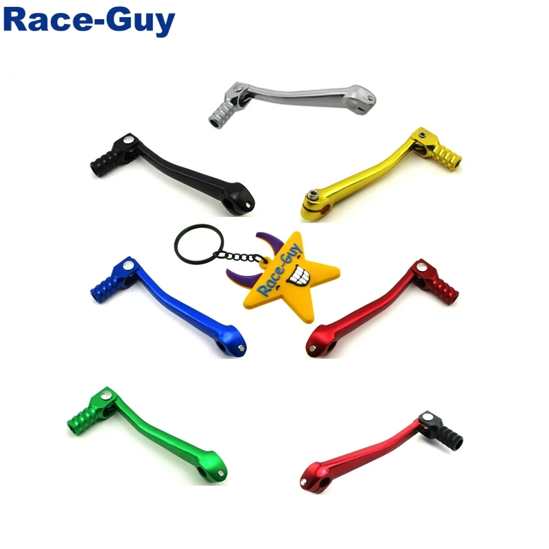 HMParts Palanca de Cambios Ajustable Rojo Dirt Bike Pit Bike Mono 11MM Onda