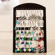 Последние 20 шт/партия полые украшения карта для экспозиции серьги-гвоздики держатель 48 отверстий 24 пары сережки, показывающие мольберт со стойкой акриловая стойка L