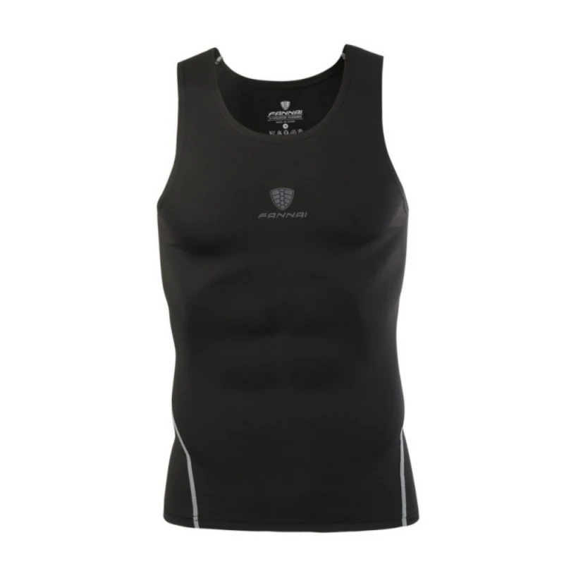 

2019 Men's Cool Dry Quick Dry T-shirt Compression Baselayer Short Sleeveless T Shirts Fast Drying For High Elastic Training