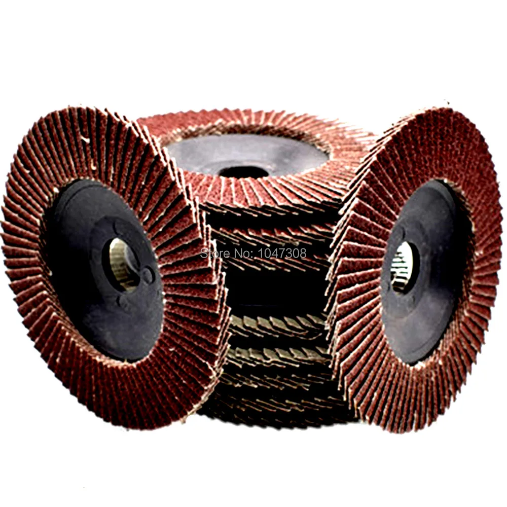 10 FLAP DISC 4.5/" x 7//8/" Aluminum Oxide 40 GRIT for Aluminium Etc