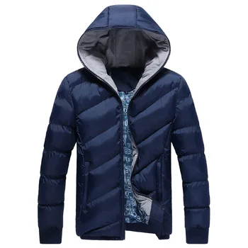 

DIMUSI Winter Jacket Men Brand Parka Men Clothing Zipper Cotton Padded Hooded Thick Quilted Jackets Coat Mens Hoodies,YA339
