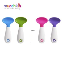 Munchkin 2Pcs Baby Feeding Spoon Explore Nature Soft Material Comfortable Easy For Babies Eat Exercise Used By Right Left Hands